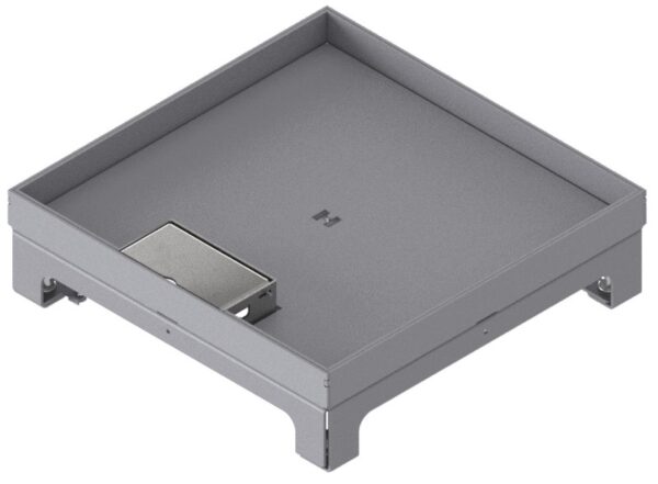 Produktbild UBD 264 201  -  Unterflur-Bodendose UBD 260 inkl. Deckel mit Kante, geschlossen, 20mm Vertiefung und 1 Schnurauslass